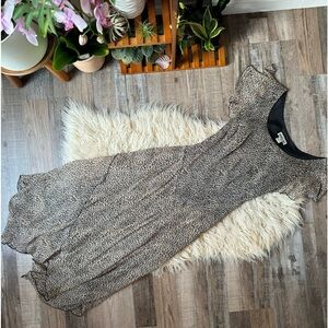 Vintage Robbie Bee 100% Silk Animal Print Dress (Size 8)